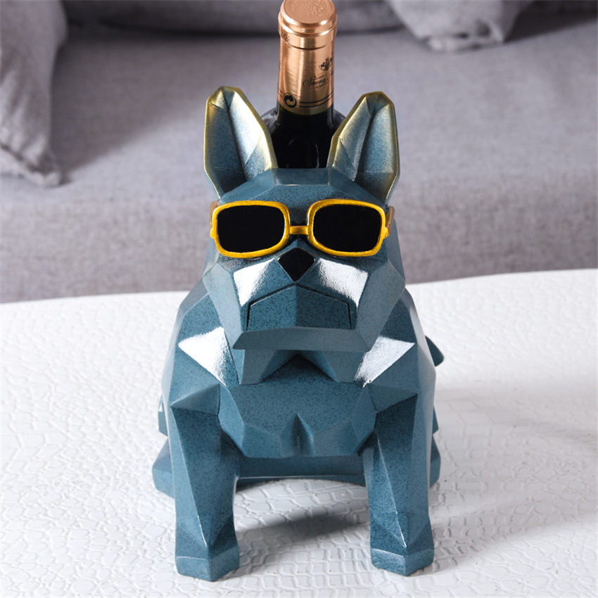 Modern simplicity french bulldog wine rack wine holder decorations home decorations  holder Creative home furnishings party gift