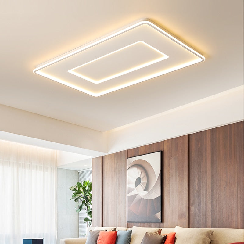 Nuevas luces de techo LED modernas para sala de estar, dormitorio, estudio, lámpara de techo para habitación, accesorios de iluminación de cocina ultrafinos regulables