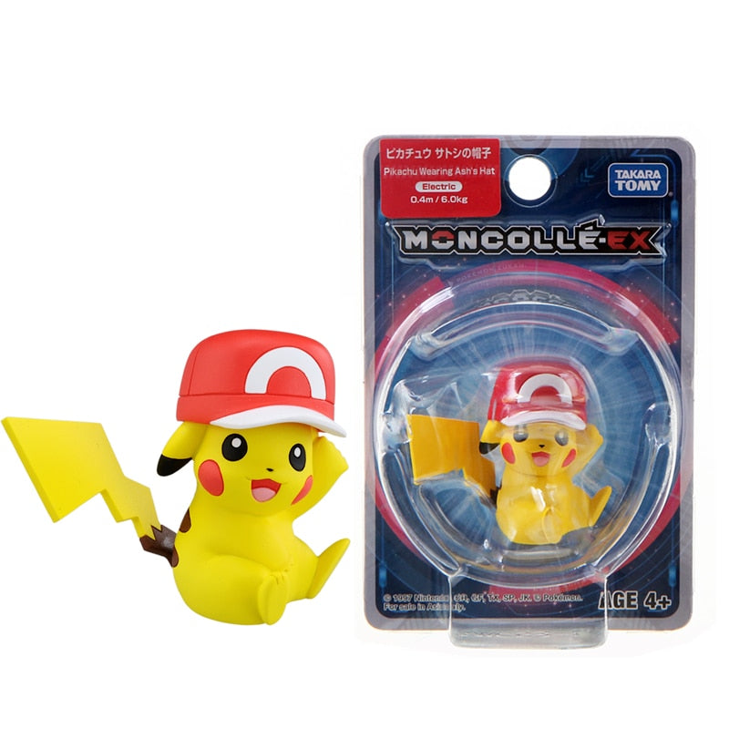 Genuine Japan TOMY Pokémon Doll Figures Collection Pokemon Pikachu 4-6cm Anime Action Model Toys Kids Toy Gift-Official Box