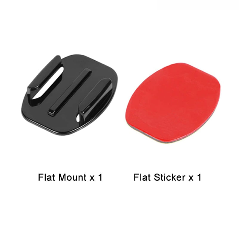 Soportes adhesivos curvos planos soporte adhesivo para GoPro Hero 8 11 negro 7 Xiaomi Yi 4K Mijia SJCAM Cámara de Acción Go Pro Accesorios