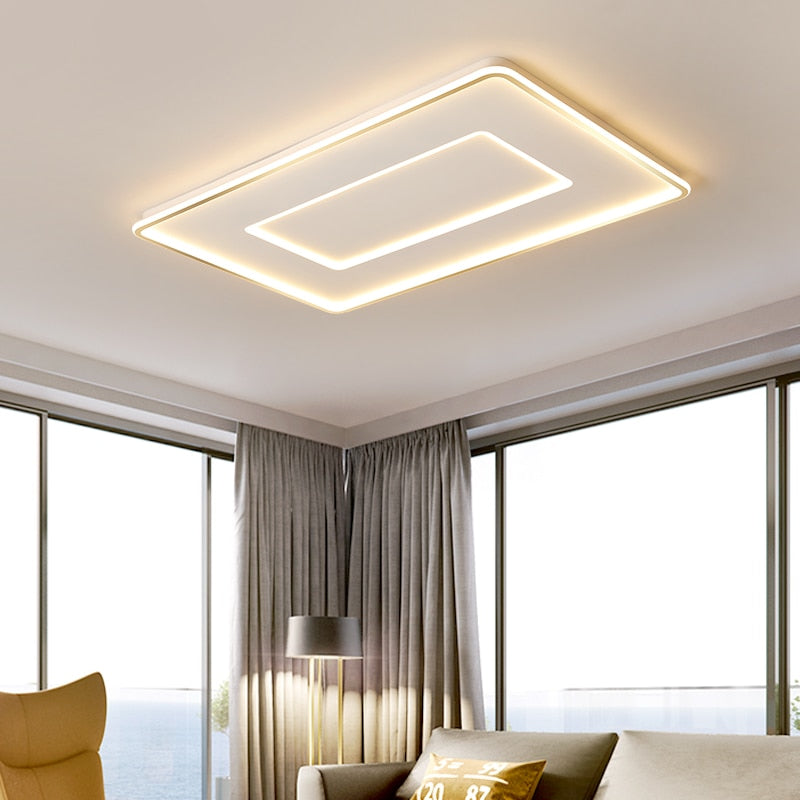Nuevas luces de techo LED modernas para sala de estar, dormitorio, estudio, lámpara de techo para habitación, accesorios de iluminación de cocina ultrafinos regulables