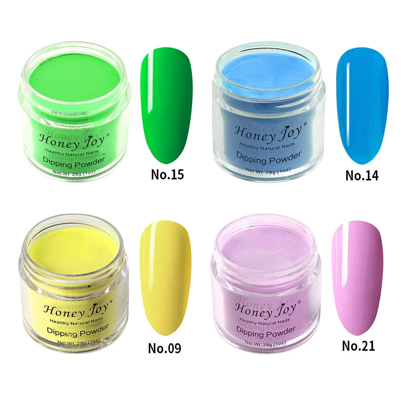 Polvo de inmersión muy fino para uñas, 28 g/caja, polvo de inmersión, rojo, azul, morado, sin lámpara, cura, esmalte de uñas en Gel de verano, efecto de salón, secado Natural