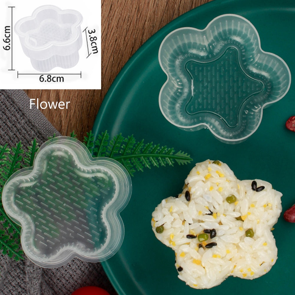 Utensilios de cocina, juego de Onigiri para rollos de Sushi, molde para Sushi, Onigiri, bola de arroz, prensa Bento, molde, herramientas DIY, accesorios de cocina