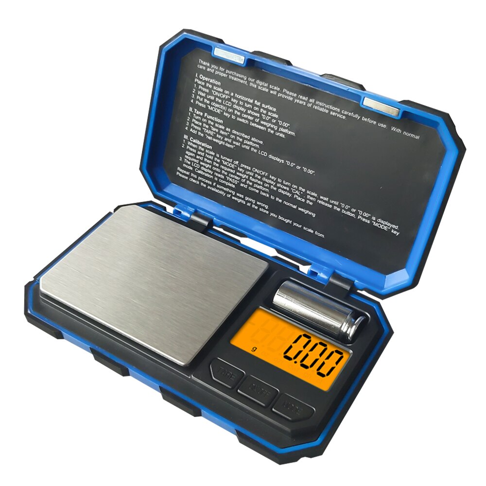 Básculas digitales para joyería de plata de ley y oro, balanza electrónica de peso 0,01, acero inoxidable de primera calidad de alta precisión mínima