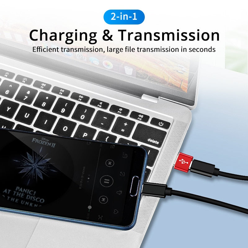 Adaptador USB tipo C OTG tipo C USB 3,0 macho a USB C hembra OTG adaptador de datos convertidor Cable adaptador para Macbook iphone 11 pro