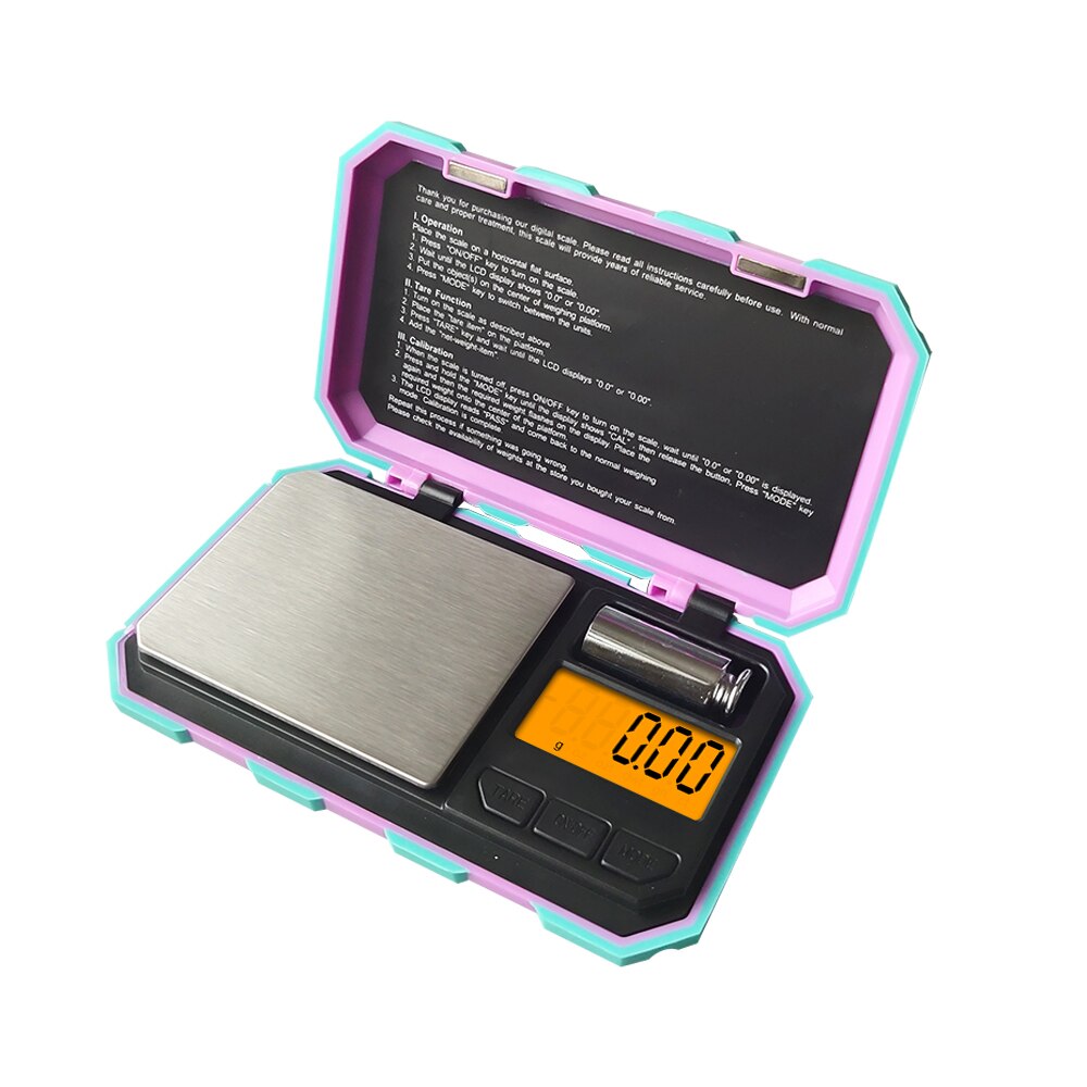 Básculas digitales para joyería de plata de ley y oro, balanza electrónica de peso 0,01, acero inoxidable de primera calidad de alta precisión mínima