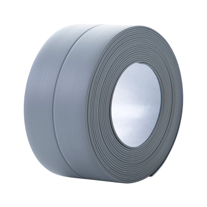 Adhesivo de pared para cinta de baño, tira de sellado, baño, ducha, fregadero, espacio, cinta de calafateo para inodoro, tira de moho impermeable para estufa de cocina