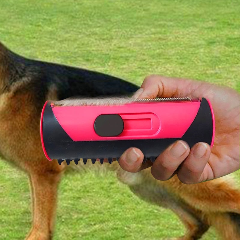 Peine de pelo para perros, rodillo de pelusa, cepillo de limpieza para cachorros, gatos, sofá, limpiador de alfombras, cepillos, peine rodante para mascotas