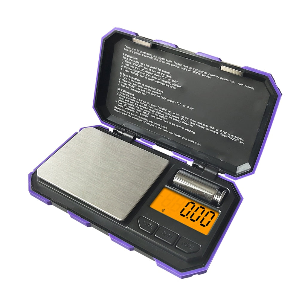 Básculas digitales para joyería de plata de ley y oro, balanza electrónica de peso 0,01, acero inoxidable de primera calidad de alta precisión mínima