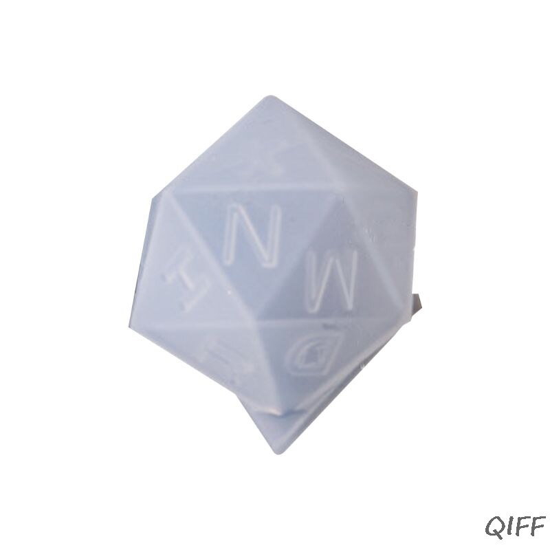 DIY Crystal Epoxy Mold Dice Fillet Shape Multi-spec Digital Game Silicone Mould