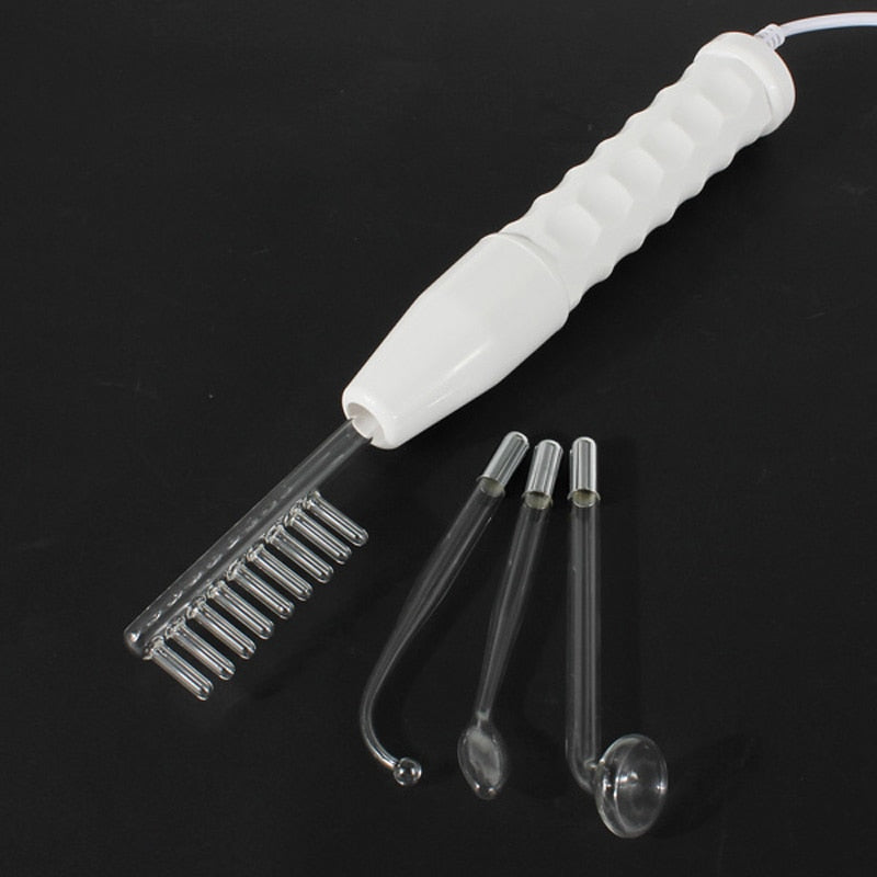 Tubo de vidrio portátil de alta frecuencia, varita Facial, electrodo de rayos rojos, eliminador de acné, cuidado de la piel, Spa para el cabello, salón de belleza en casa