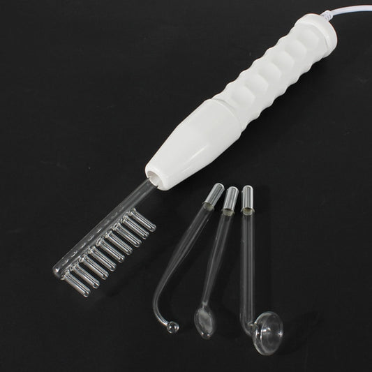 Tubo de vidrio portátil de alta frecuencia, varita Facial, electrodo de rayos rojos, eliminador de acné, cuidado de la piel, Spa para el cabello, salón de belleza en casa