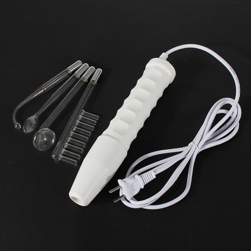 Tubo de vidrio portátil de alta frecuencia, varita Facial, electrodo de rayos rojos, eliminador de acné, cuidado de la piel, Spa para el cabello, salón de belleza en casa