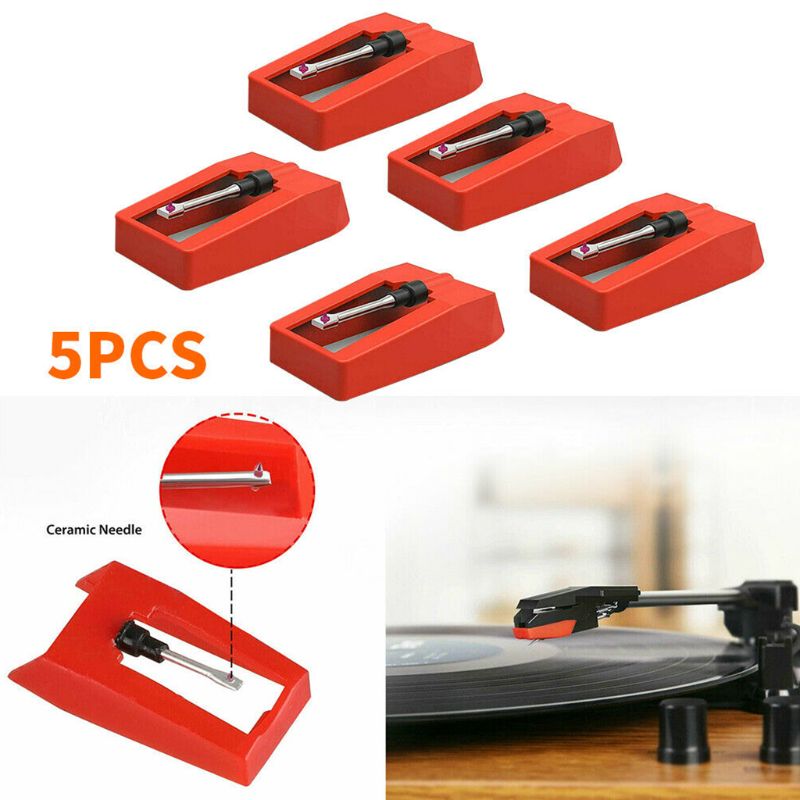 Tocadiscos fonógrafo diamante Stylus agujas accesorios para gramófono registro LP/78 tocadiscos reemplazar Stylus the touch