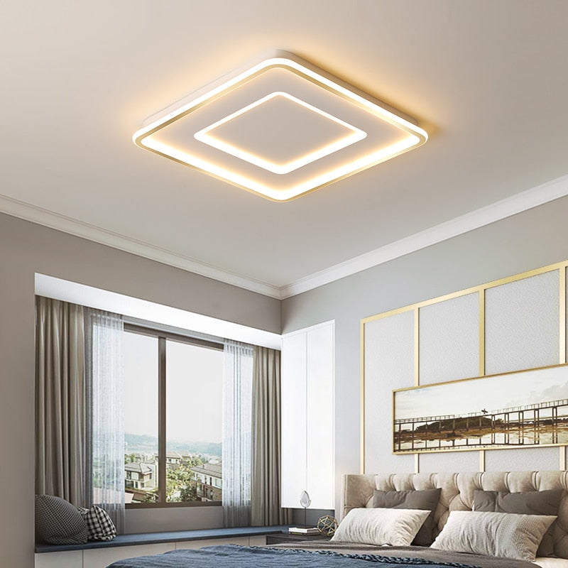 Nuevas luces de techo LED modernas para sala de estar, dormitorio, estudio, lámpara de techo para habitación, accesorios de iluminación de cocina ultrafinos regulables