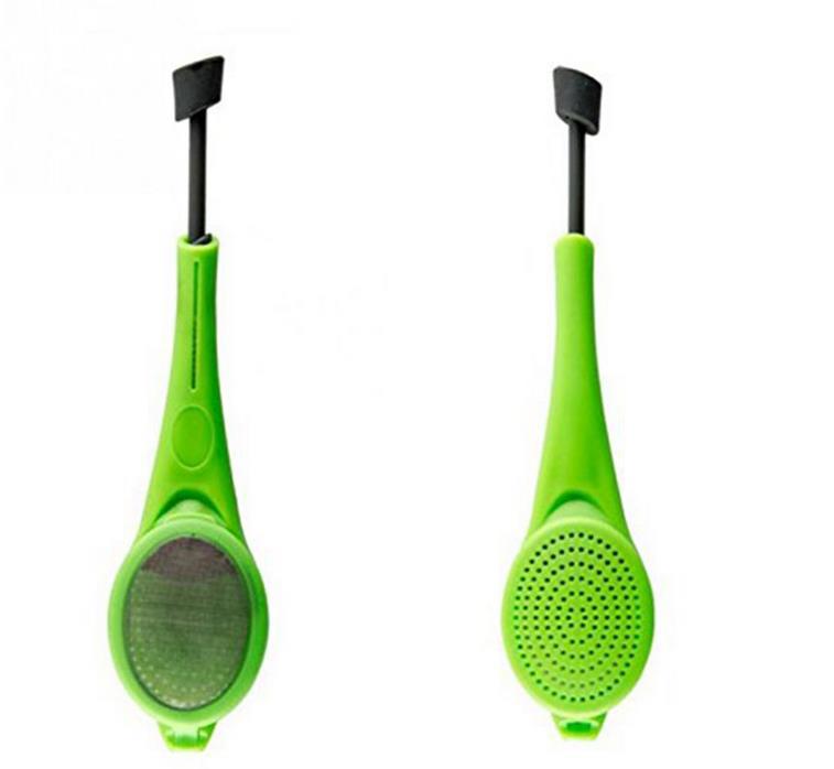 Tea Infuser Built-in plunger Healthy Intense Flavor Reusable Tea bag Plastic Tea&Coffee Strainer Measure Swirl Steep Stir&Press