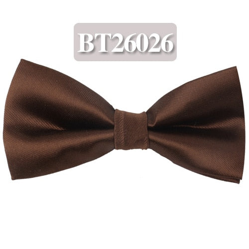 Camisas con pajarita de Color caramelo, pajarita para hombre, pajarita de boda de negocios, pajarita sólida para adultos, trajes de mariposa, pajaritas