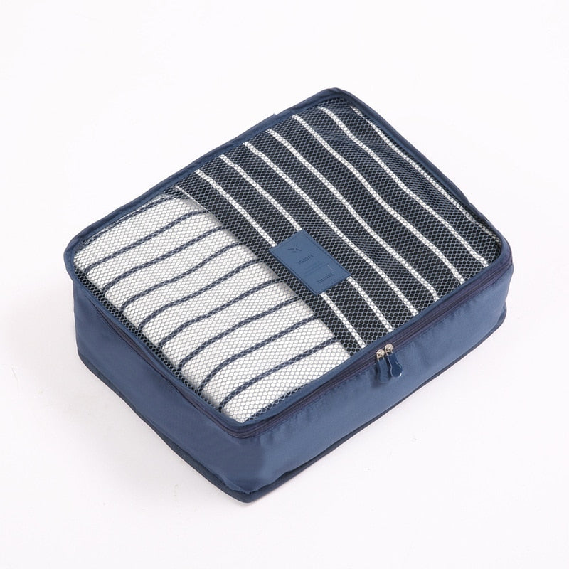 RUPUTIN nuevo 6 unids/set tela Oxford de alta calidad Ms bolsa de malla de viaje en bolsa organizador de equipaje organizador de cubos de embalaje para ropa
