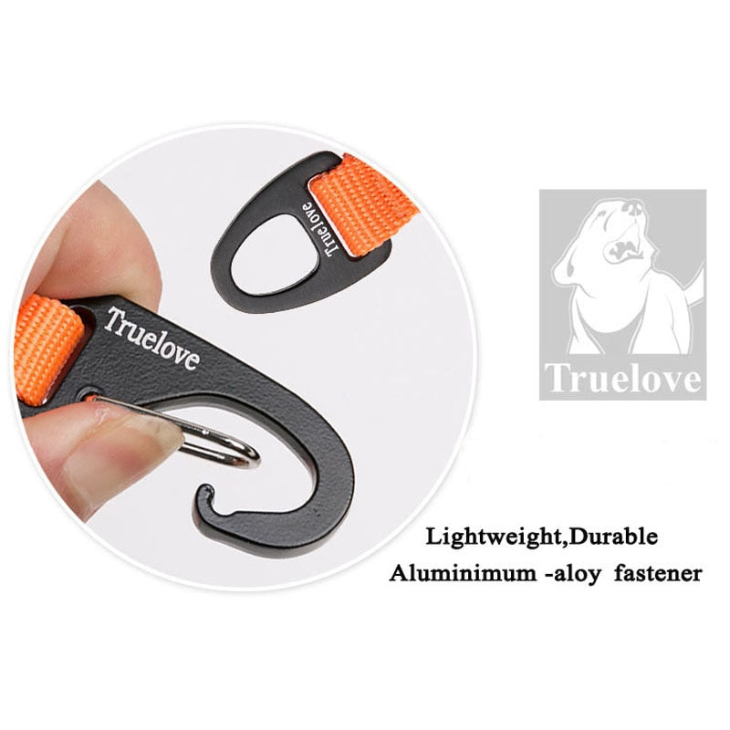 Correa elástica corta Truelove para perros, correa de nailon, extensión retráctil en amortiguador elástico, entrenamiento para correr y caminar para perros