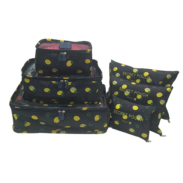 RUPUTIN nuevo 6 unids/set tela Oxford de alta calidad Ms bolsa de malla de viaje en bolsa organizador de equipaje organizador de cubos de embalaje para ropa
