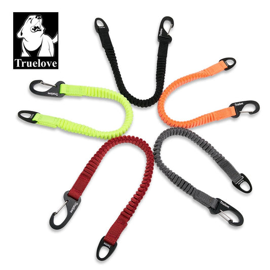 Correa elástica corta Truelove para perros, correa de nailon, extensión retráctil en amortiguador elástico, entrenamiento para correr y caminar para perros