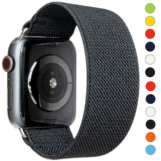 Correa Scrunchie para Apple watch 7, pulsera de 45mm, 41mm, 44mm, 40mm, 38mm y 42mm para mujer, correa iwatch series SE 6 5 4 3