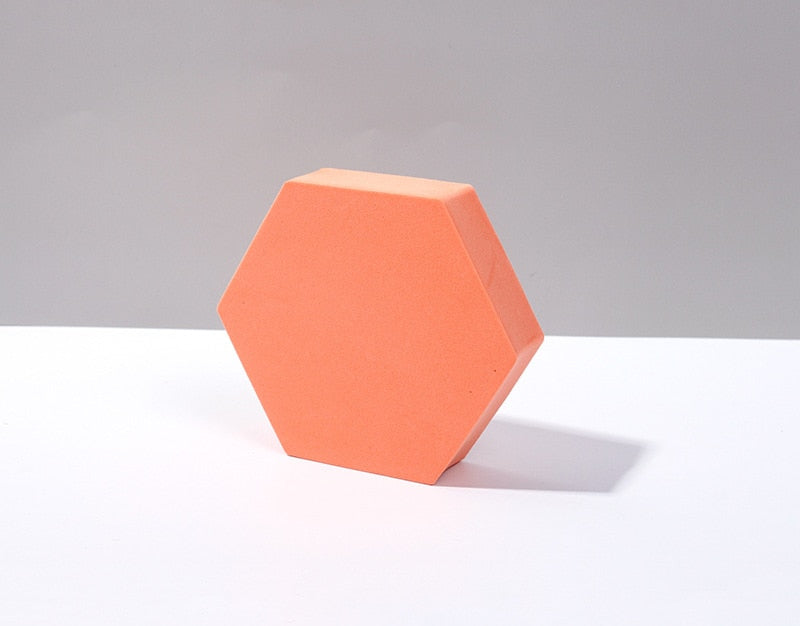 Recién llegado, cubo de fotografía INS, accesorios para fotos, cubo geométrico de espuma, accesorios de disparo para fondos de fotografía, color rosa claro y morado