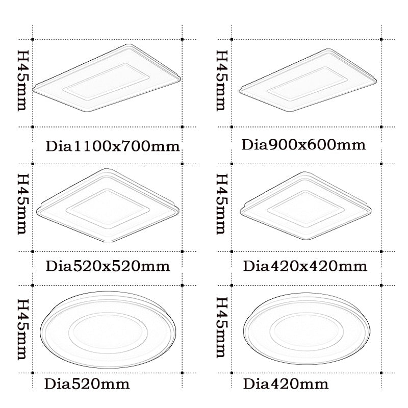 Nuevas luces de techo LED modernas para sala de estar, dormitorio, estudio, lámpara de techo para habitación, accesorios de iluminación de cocina ultrafinos regulables