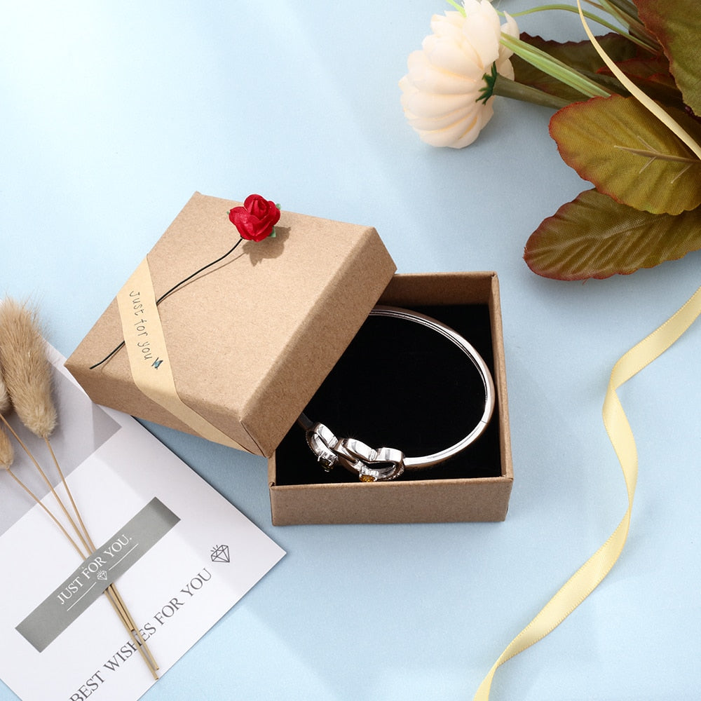JewelOra-joyero personalizado, delicadas cajas de regalo con flores de rosas y girasoles para joyería, regalos de aniversario de Navidad para la familia
