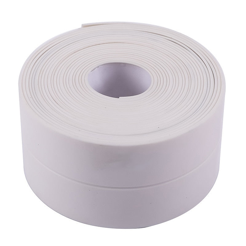 Adhesivo de pared para cinta de baño, tira de sellado, baño, ducha, fregadero, espacio, cinta de calafateo para inodoro, tira de moho impermeable para estufa de cocina