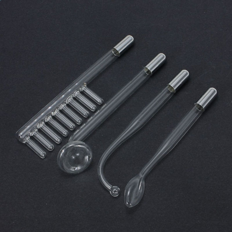 Tubo de vidrio portátil de alta frecuencia, varita Facial, electrodo de rayos rojos, eliminador de acné, cuidado de la piel, Spa para el cabello, salón de belleza en casa