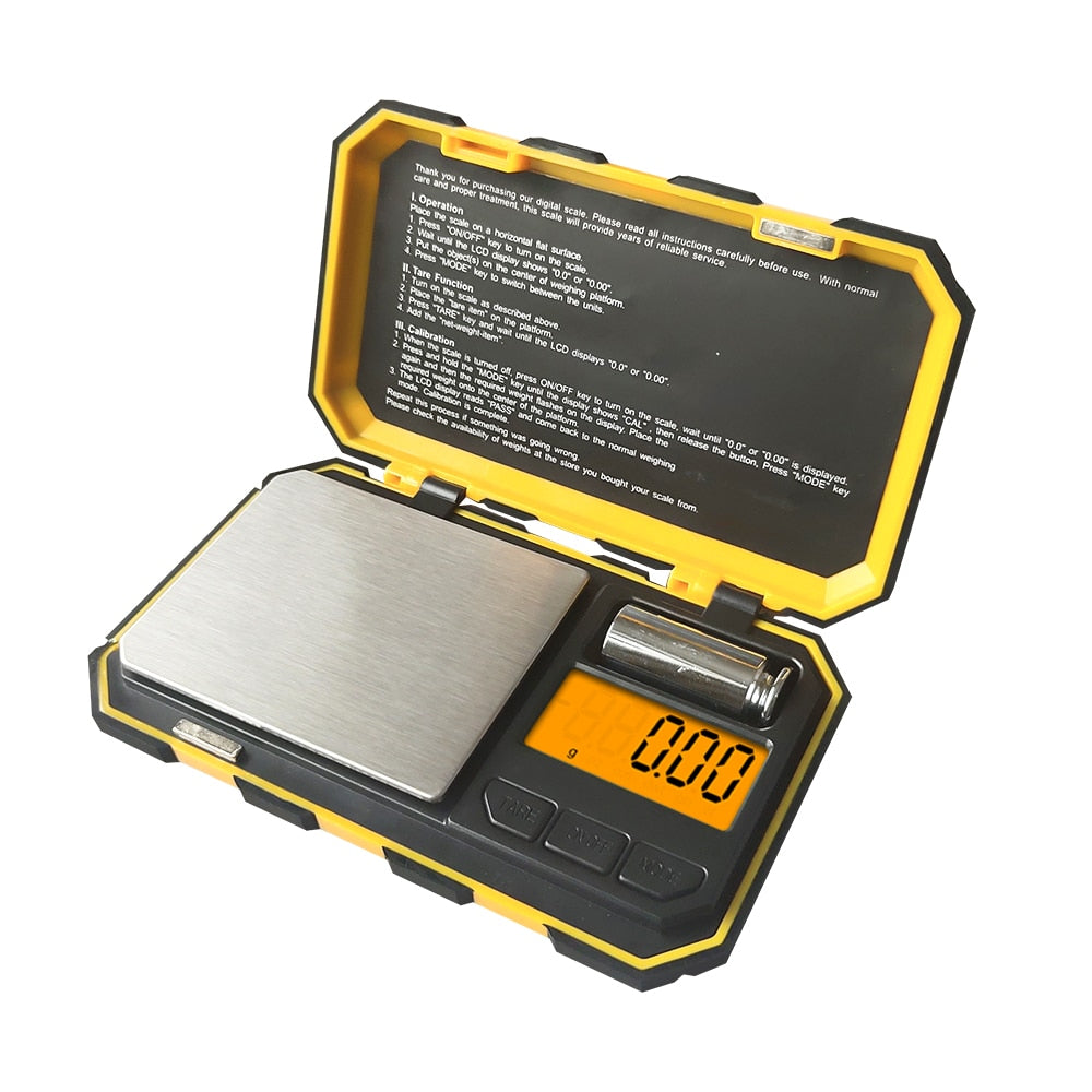 Básculas digitales para joyería de plata de ley y oro, balanza electrónica de peso 0,01, acero inoxidable de primera calidad de alta precisión mínima