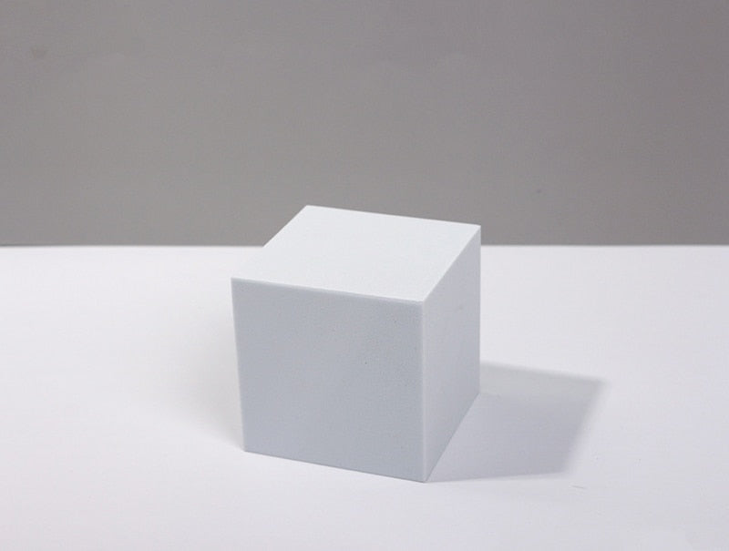 Recién llegado, cubo de fotografía INS, accesorios para fotos, cubo geométrico de espuma, accesorios de disparo para fondos de fotografía, color rosa claro y morado