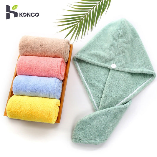 Gorro de microfibra para secar el cabello para niña, toalla para el cabello de secado rápido, toalla para el cabello para mujer, turbante de absorción, gorro para secar el cabello, herramienta de baño para el hogar
