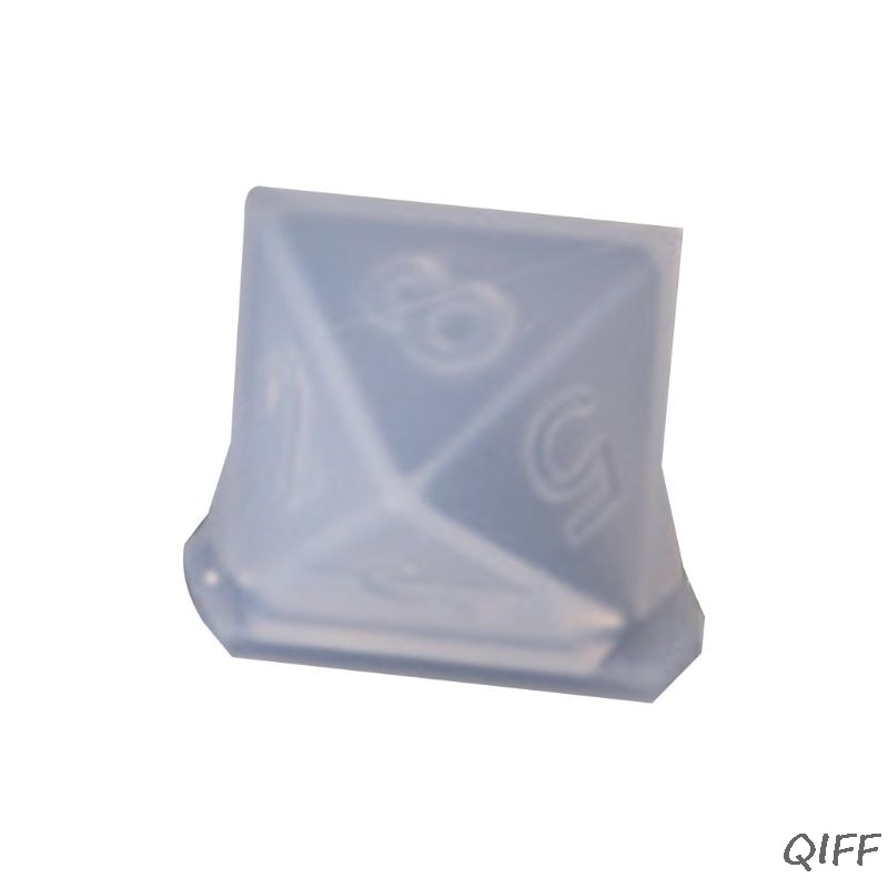 DIY Crystal Epoxy Mold Dice Fillet Shape Multi-spec Digital Game Silicone Mould