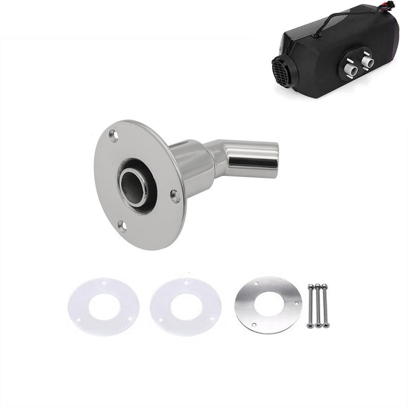 Tubo de escape a través del casco de acero inoxidable 316, pieza de Hardware del zócalo del tubo del calentador de aire diésel para barco y camión