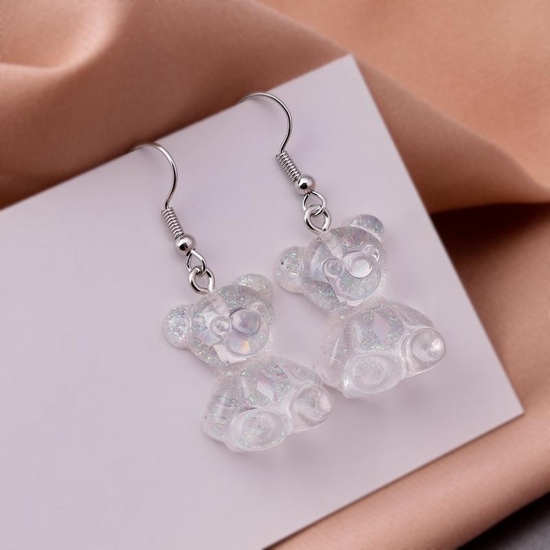 Cute Plant Mushroom Earrings for Women, Cartoon Enamel 8 Color Dangles Earrings Girl Children Ear Hook DIY Party Jewelry Gifts