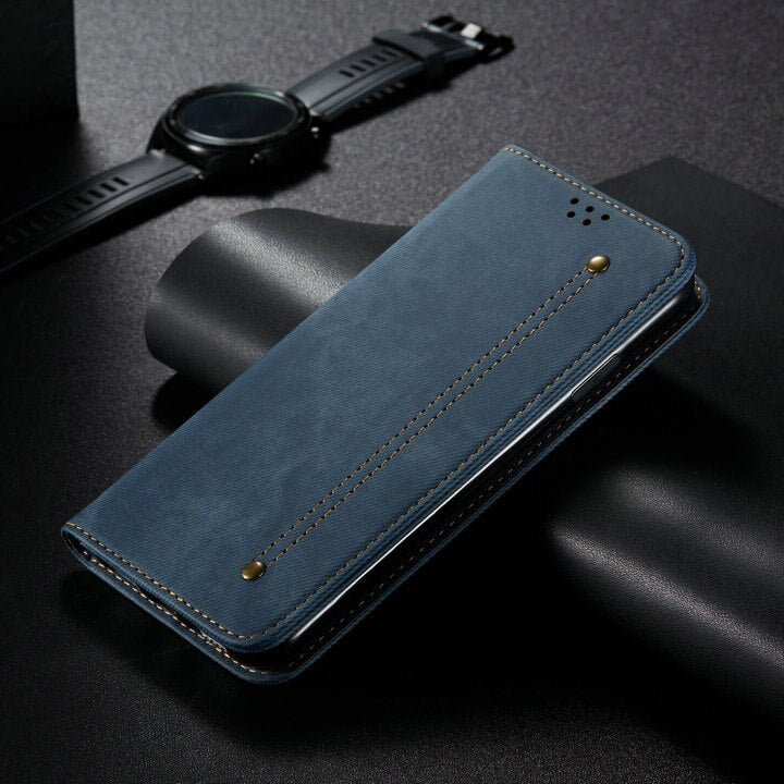 For Oneplus ACE Nord 2T N10 CE 2 Lite 5G Flip Case Luxury Denim Leather Protect One Plus 10R Case N 10 Pro N100 20 Wallet Funda