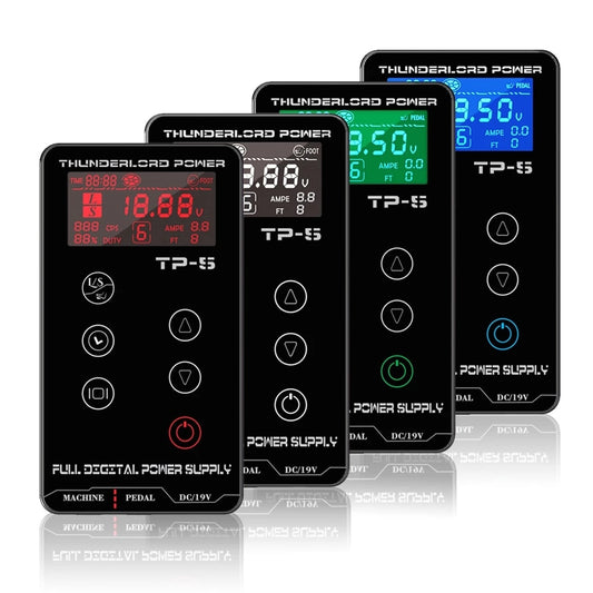 THUNDERLORD-fuente de alimentación Digital para tatuaje, pantalla táctil LCD, fuente de alimentación Dual para tatuaje, pluma rotativa, máquina de maquillaje, suministros para tatuaje