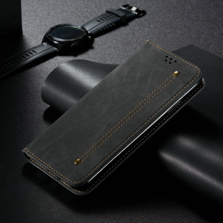 For Oneplus ACE Nord 2T N10 CE 2 Lite 5G Flip Case Luxury Denim Leather Protect One Plus 10R Case N 10 Pro N100 20 Wallet Funda