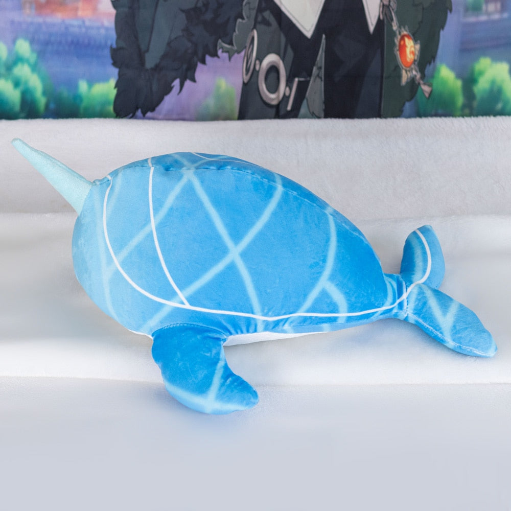 Genshin-Muñeco de peluche de impacto, Cosplay, Tartaglia, ballena, juguetes de peluche, Zhongli Dragon Hutao, almohadas fantasma