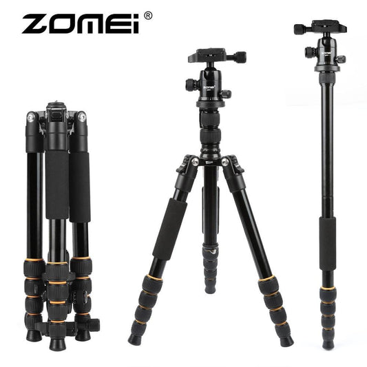 Trípode de cámara de viaje profesional ZOMEI para cámara DSLR